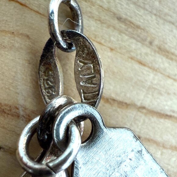 J. Jill 925 Italy Shell Pendant Necklace W/ Gemstone Accents On Sterling Silver - Picture 13 of 13